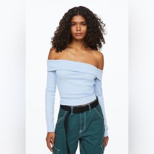 H&M Off the Shoulder Ribbed Top